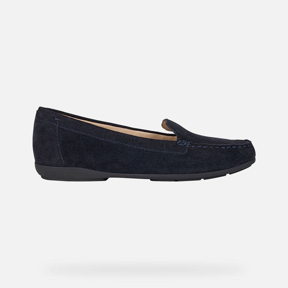 Geox Bayan Loafers Lacivert - Annytah - UPK-645319